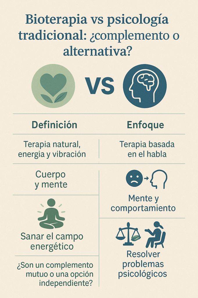 bioterapia vs psicologia tradicional